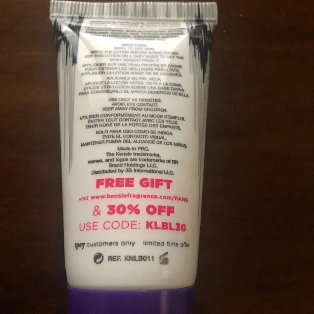 Bundle Kensie Life Beat Body Lotion 30ml Ipsy bag